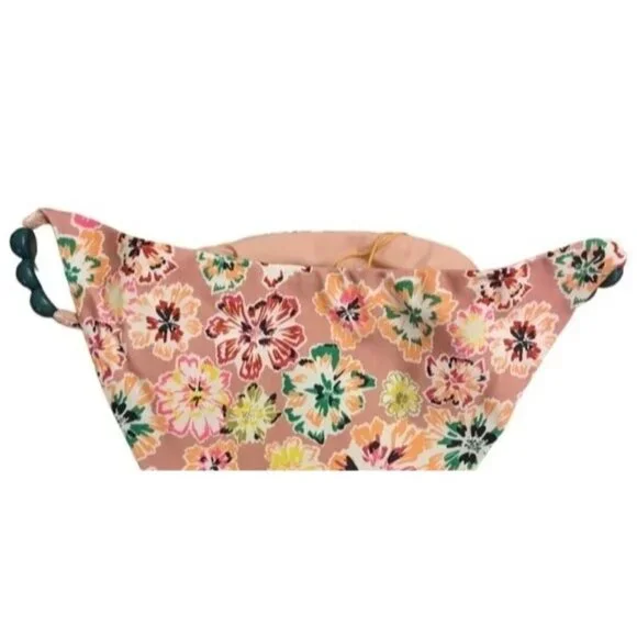 NWT Tanya Taylor Tia Bikini Bottom Floral Dahlia Beaded Hips Swim XS Pink Rose - Picture 7 of 12